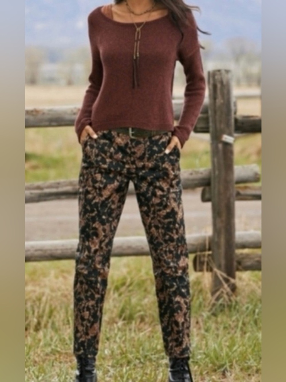 NWT PERUVIAN CONNECTION NWOT Burnt Sienna
Shadow Vine Trousers
Peruvian Connecti